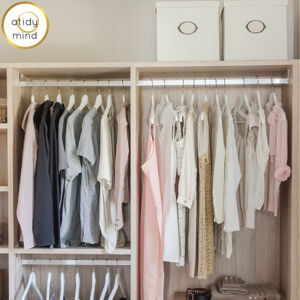 How to declutter your wardrobe - Tips for organising your clothes